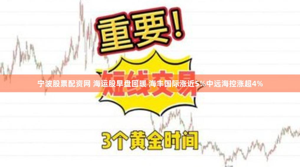 宁波股票配资网 海运股早盘回暖 海丰国际涨近5%中远海控涨超4%